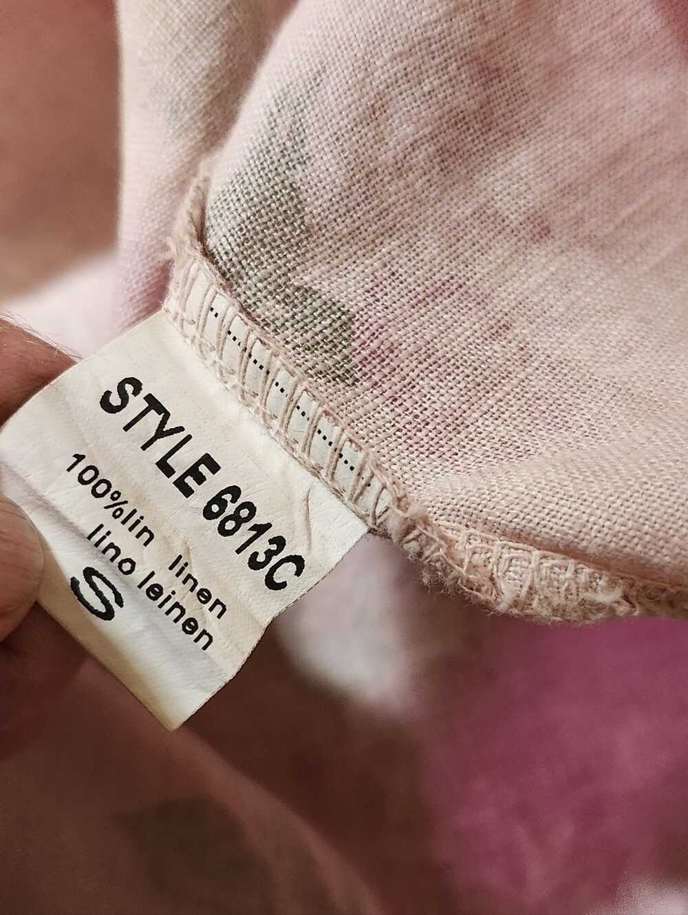 Tempo Paris Pink Rose Print Button-Front Tunic - Picture 8 of 9